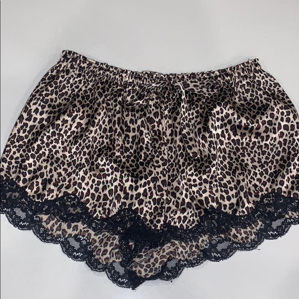 Animal print pj shorts